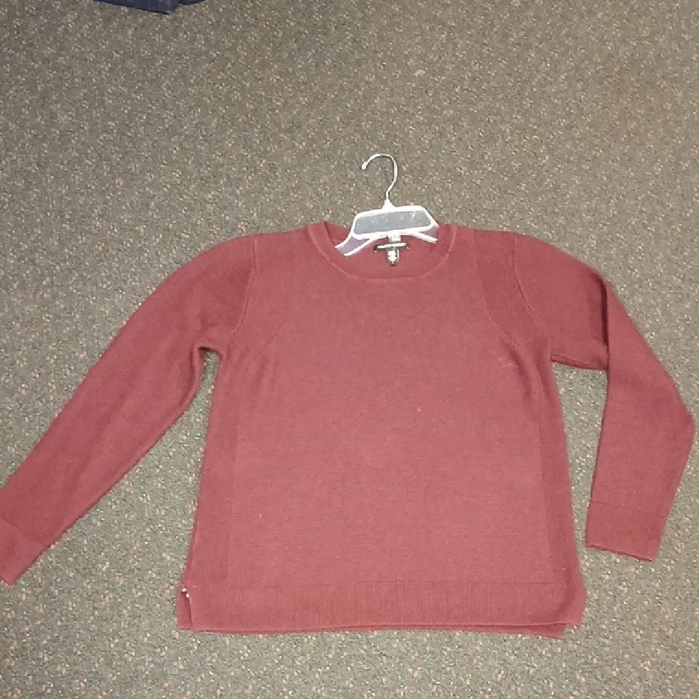 Hilary Radley Women's Crew Neck Sweater - Rust